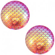 Basic cabochon 12mm mermaid Pink holographic